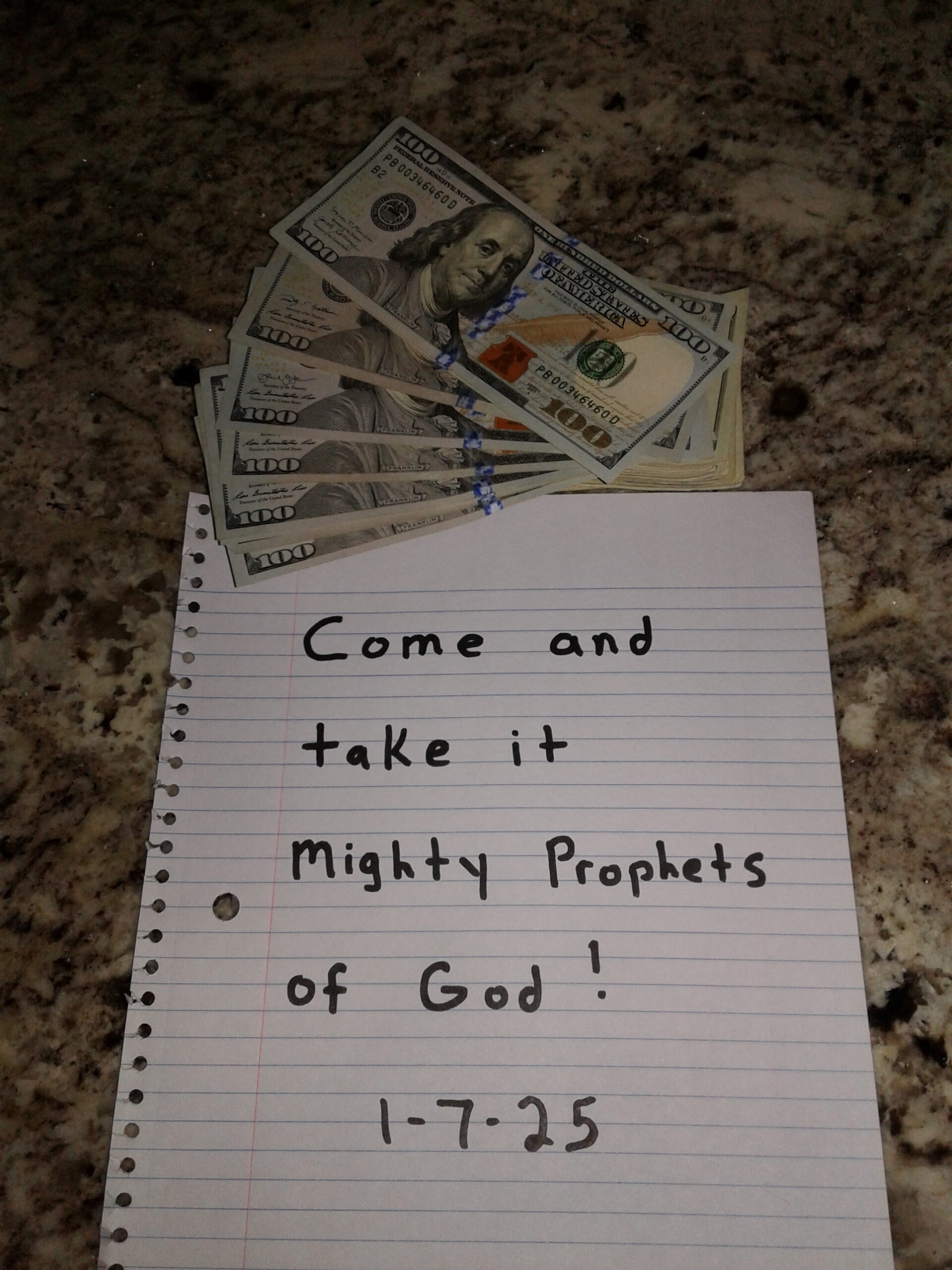 I’m still waiting on Edward Umling, Stan Johnson and the rest of the false prophet assholes to come and take my money !